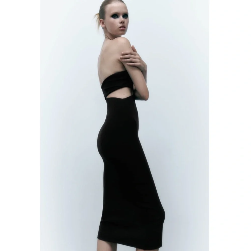 NEW! Zara Black Cutout Dress - Picture 3 of 10